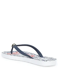 Gianni Bini Sachi Sardine Print Ornament Flip Flops