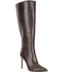 Gianni Bini Salah Leather Tall Stiletto Dress Boots