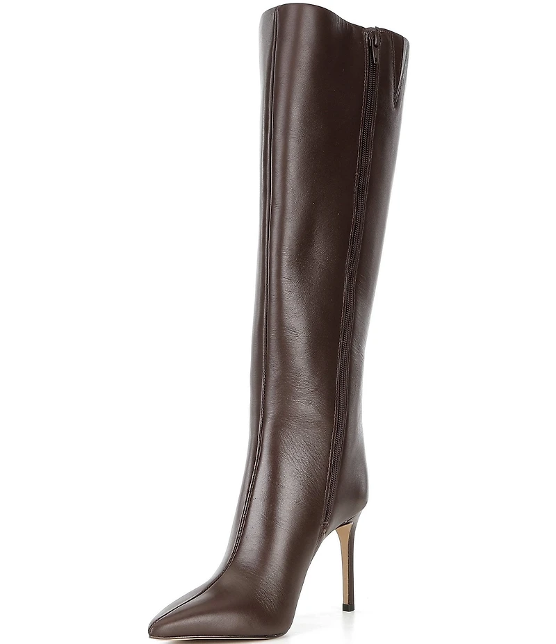 Gianni Bini Salah Leather Tall Stiletto Dress Boots