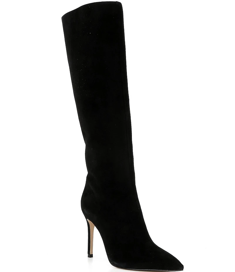 Gianni Bini Salah Suede Tall Stiletto Dress Boots