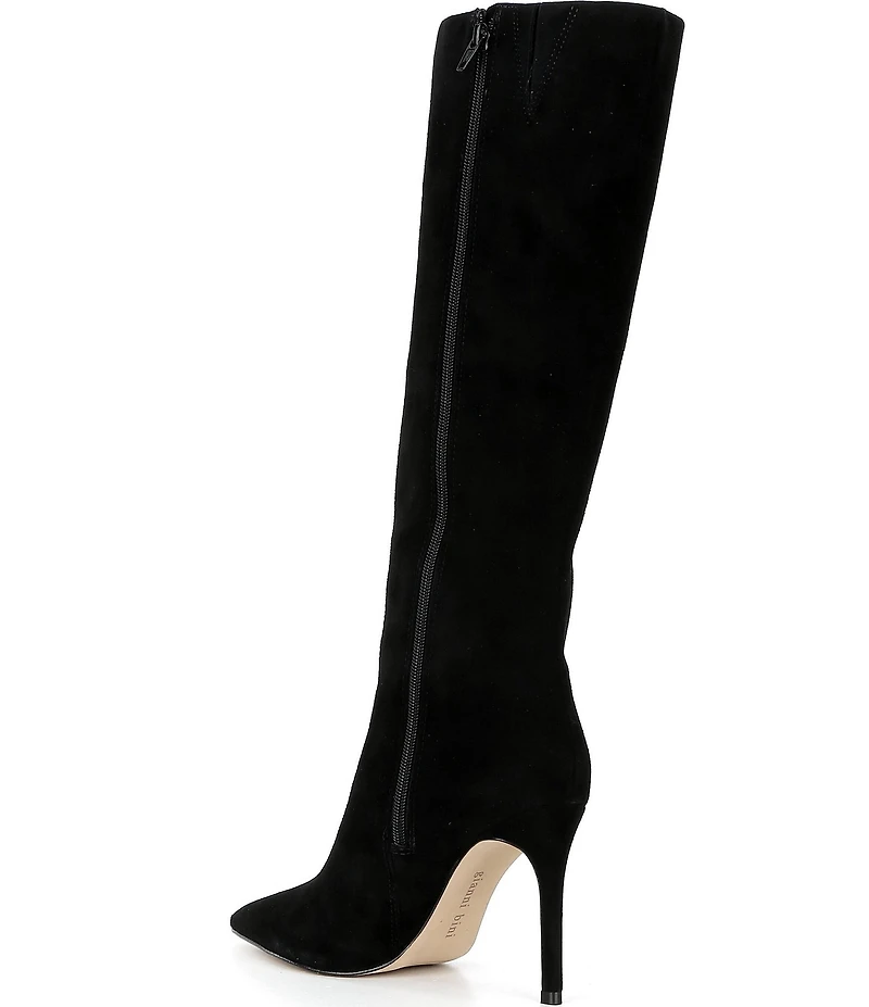 Gianni Bini Salah Suede Tall Stiletto Dress Boots