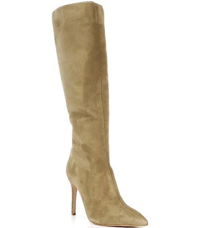 Gianni Bini Salah Suede Tall Stiletto Dress Boots