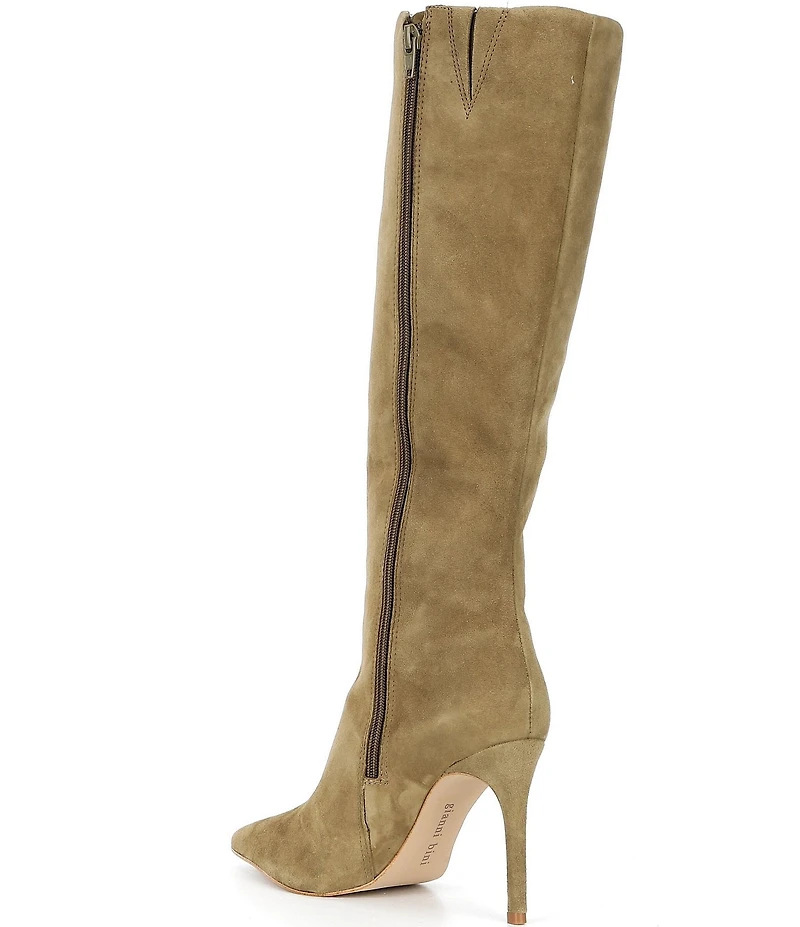 Gianni Bini Salah Suede Tall Stiletto Dress Boots