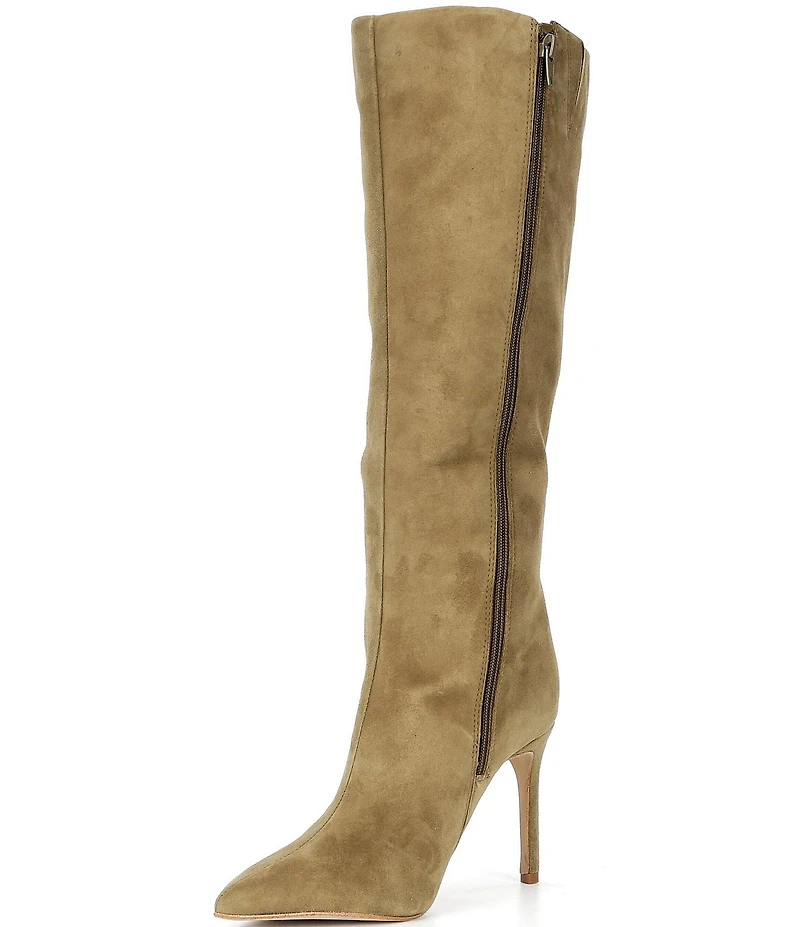Gianni Bini Salah Suede Tall Stiletto Dress Boots