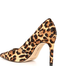 Gianni Bini SamprasTwo Leopard Print Haircalf Pointed Toe Pumps