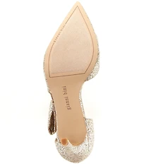 Gianni Bini Sawyer Glitter Bow Pointed Toe Pumps