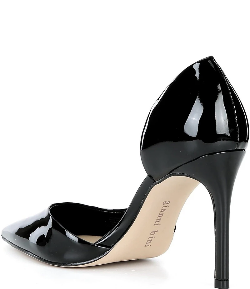 Gianni Bini Sawyer Patent Bow Pointed Toe Pumps