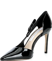 Gianni Bini Sawyer Patent Bow Pointed Toe Pumps