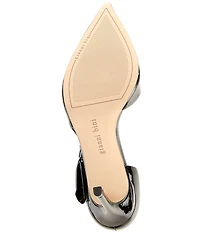 Gianni Bini Sawyer Patent Bow Pointed Toe Pumps