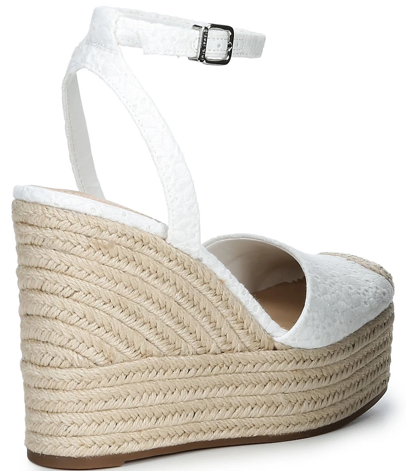 Gianni Bini Scottie Eyelet Jute Platform Espadrille Wedges