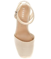 Gianni Bini Scottie Raffia Jute Platform Espadrille Wedges