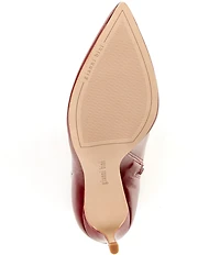 Gianni Bini Sergey Glossy Leather Stiletto Booties