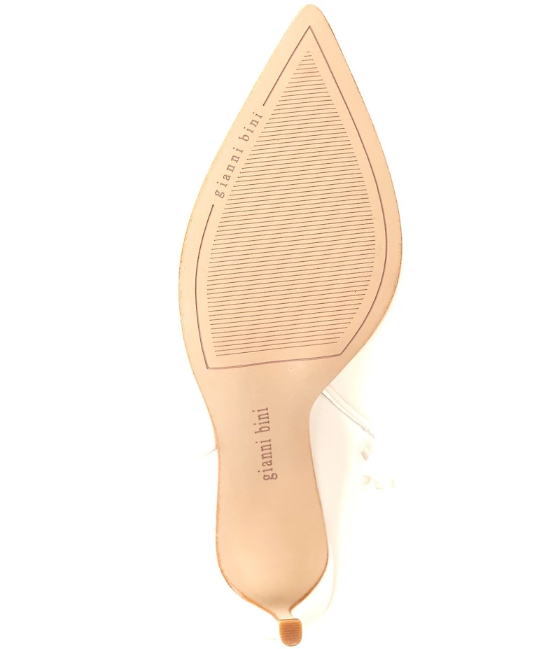 Gianni Bini Sergey Glossy Leather Stiletto Booties