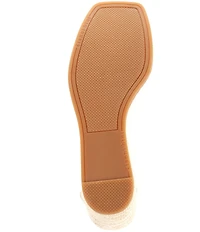 Gianni Bini Shanessa Knot Leather Jute Platform Wedge Sandals