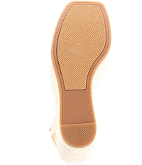 Gianni Bini Shanessa Linen Knot Jute Platform Wedge Sandals