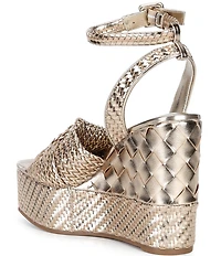 Gianni Bini Shayne Braided Knot Wedge Platform Sandals