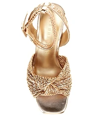 Gianni Bini Shayne Braided Knot Wedge Platform Sandals