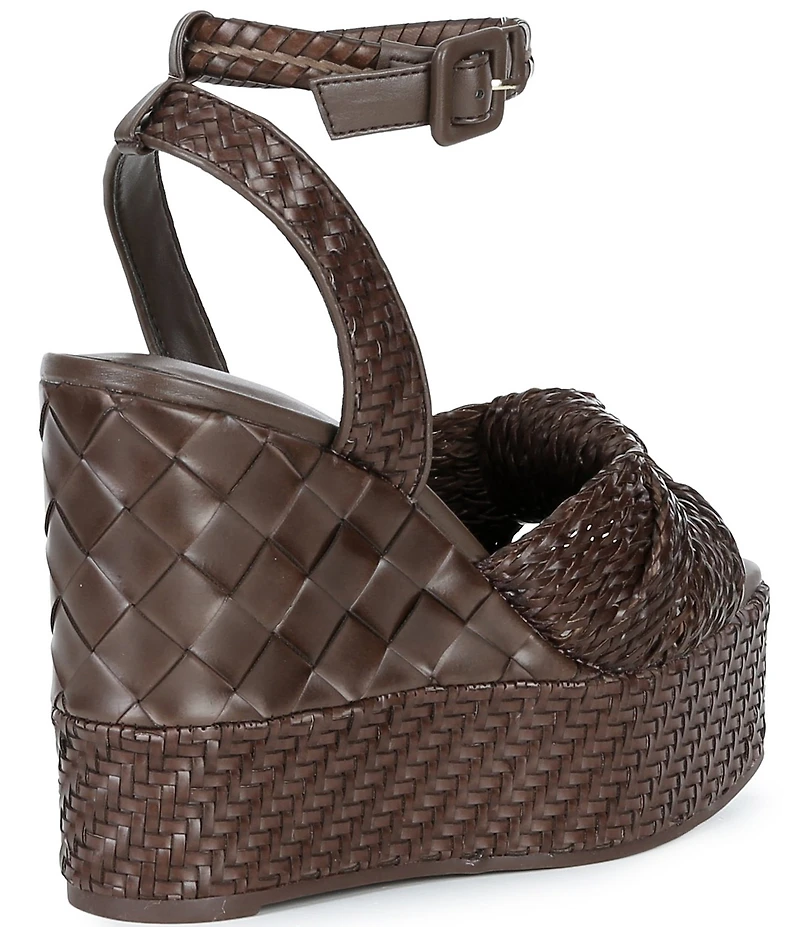 Gianni Bini Shayne Braided Knot Wedge Platform Sandals