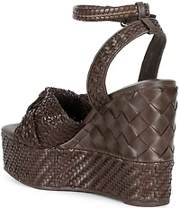 Gianni Bini Shayne Braided Knot Wedge Platform Sandals