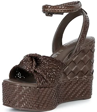 Gianni Bini Shayne Braided Knot Wedge Platform Sandals