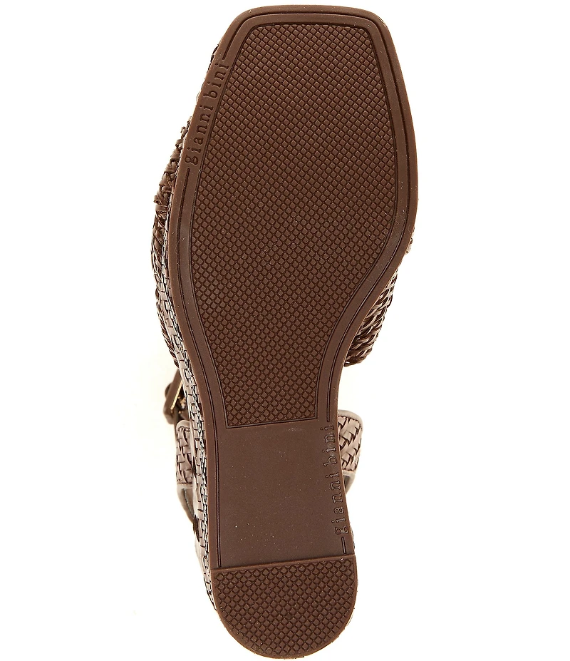 Gianni Bini Shayne Braided Knot Wedge Platform Sandals