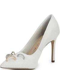 Gianni Bini Shilo Pierced Leather Pointed Toe Pumps