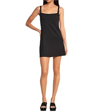 Gianni Bini Sierra Buckle Strap Sleeveless Dress