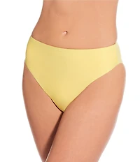 Gianni Bini Solid High Leg High Waisted Swim Bottom