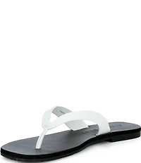 Gianni Bini Steffan Leather Thong Sandals