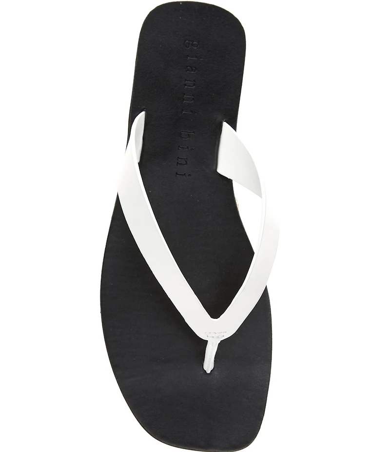 Gianni Bini Steffan Leather Thong Sandals