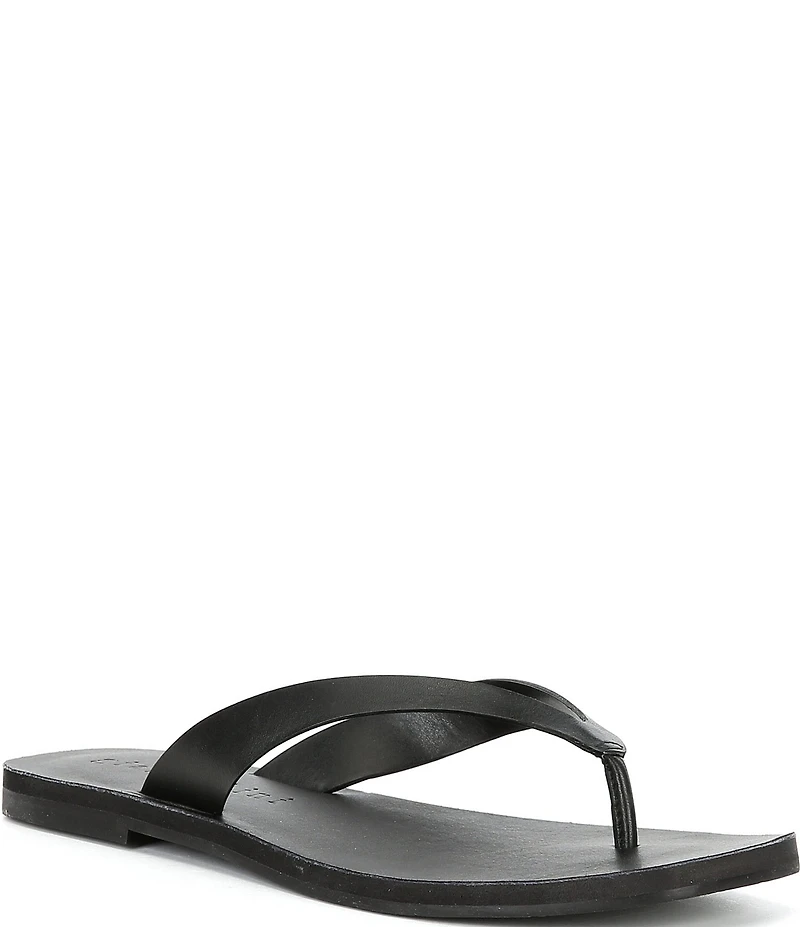 Gianni Bini Steffan Leather Thong Sandals