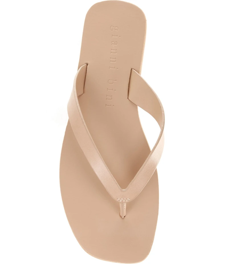 Gianni Bini Steffan Leather Thong Sandals