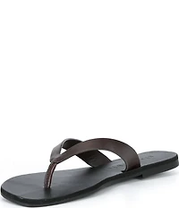 Gianni Bini Steffan Leather Thong Sandals