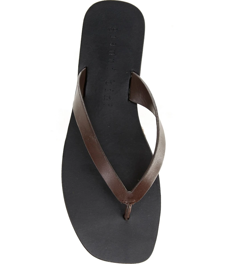 Gianni Bini Steffan Leather Thong Sandals