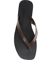 Gianni Bini Steffan Leather Thong Sandals