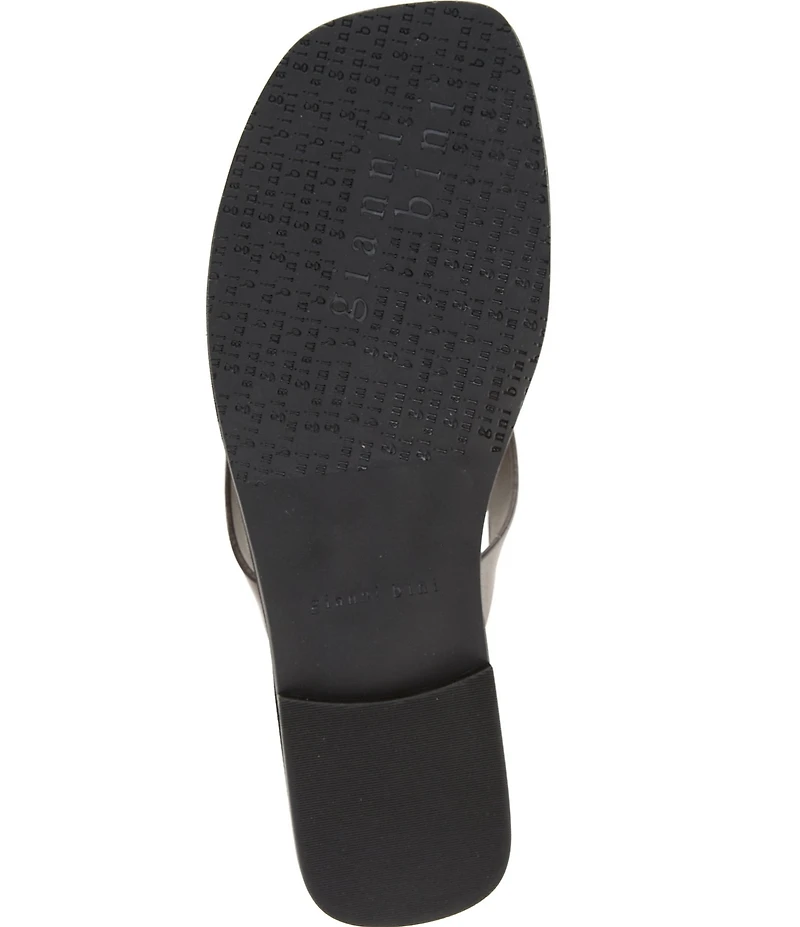 Gianni Bini Steffan Leather Thong Sandals