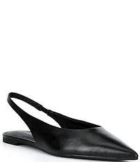 Gianni Bini Stefon Leather Pointed Toe Slingback Dress Flats