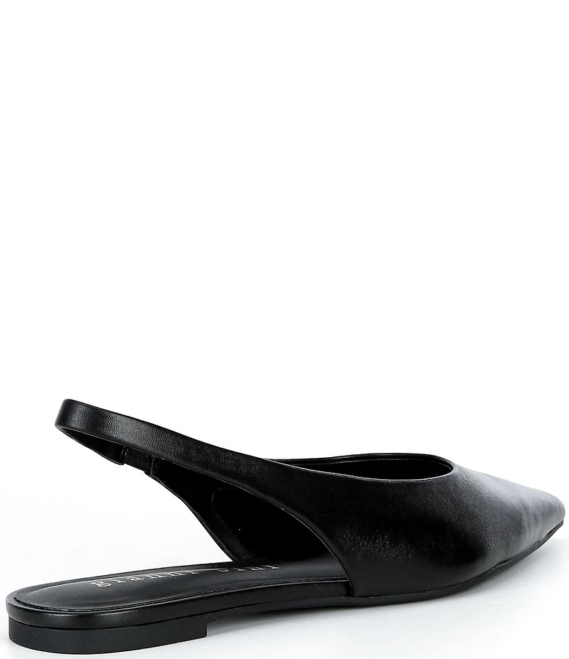 Gianni Bini Stefon Leather Pointed Toe Slingback Dress Flats
