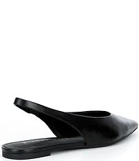 Gianni Bini Stefon Leather Pointed Toe Slingback Dress Flats