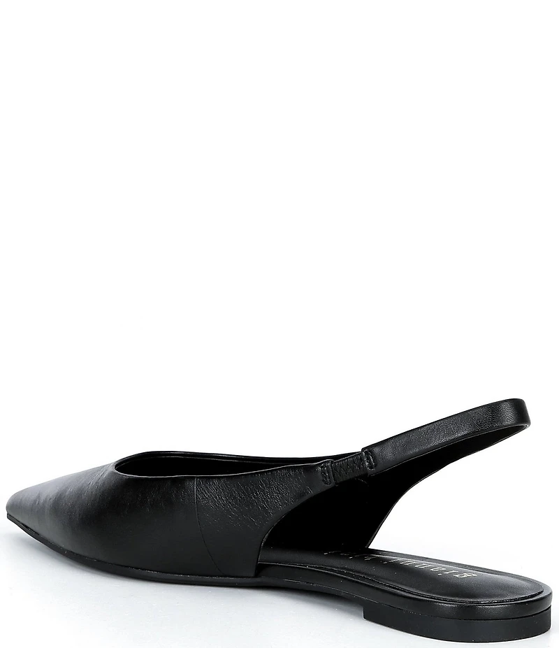 Gianni Bini Stefon Leather Pointed Toe Slingback Dress Flats