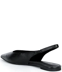 Gianni Bini Stefon Leather Pointed Toe Slingback Dress Flats