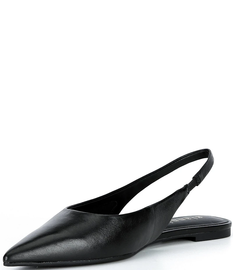 Gianni Bini Stefon Leather Pointed Toe Slingback Dress Flats