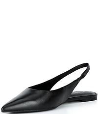 Gianni Bini Stefon Leather Pointed Toe Slingback Dress Flats