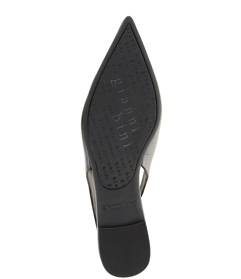 Gianni Bini Stefon Leather Pointed Toe Slingback Dress Flats
