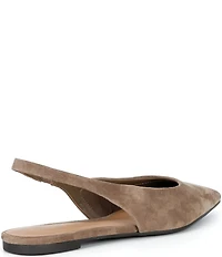 Gianni Bini Stefon Suede Pointed Toe Slingback Dress Flats