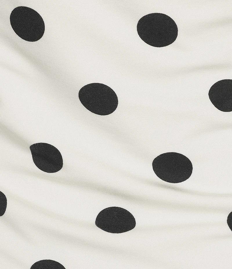 Gianni Bini Strapless Polka Dot Tube Top With Scarf