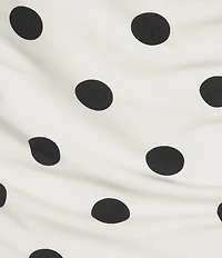 Gianni Bini Strapless Polka Dot Tube Top With Scarf