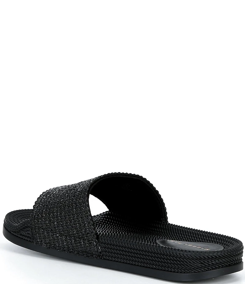 Gianni Bini Summadaze Raffia Banded Pool Slide Sandals