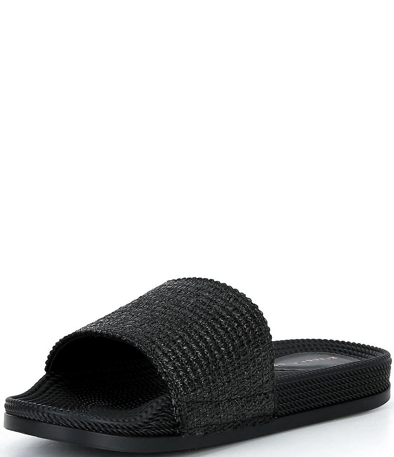 Gianni Bini Summadaze Raffia Banded Pool Slide Sandals