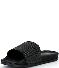 Gianni Bini Summadaze Raffia Banded Pool Slide Sandals